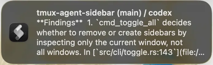 desktop notification screenshot
